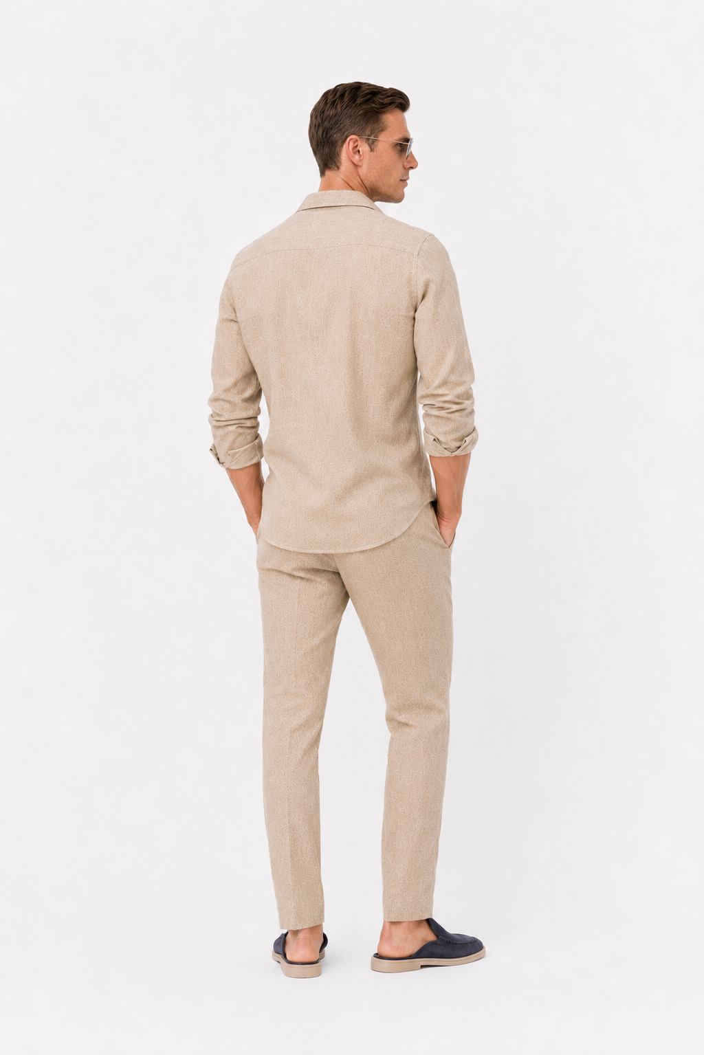Pantalon lin · Beige