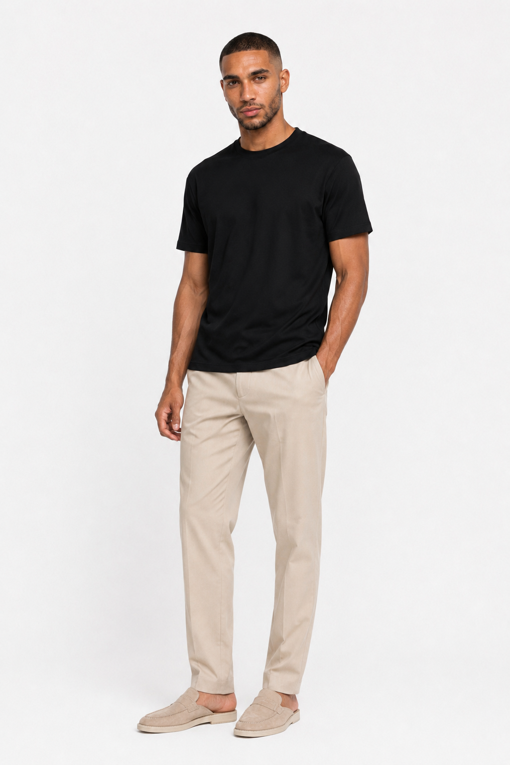 T-shirt mercerisé · Noir