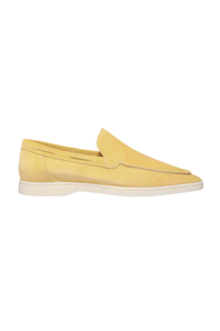 Mocassin suède · Jaune paille