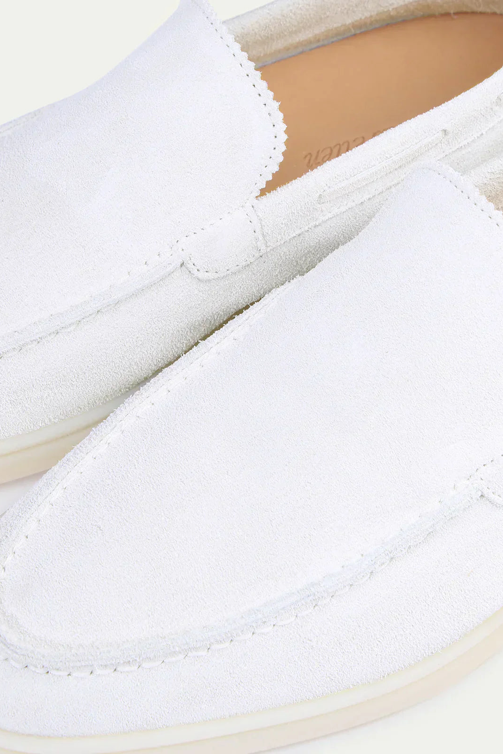 Loafer suède · Blanc perle - Norda