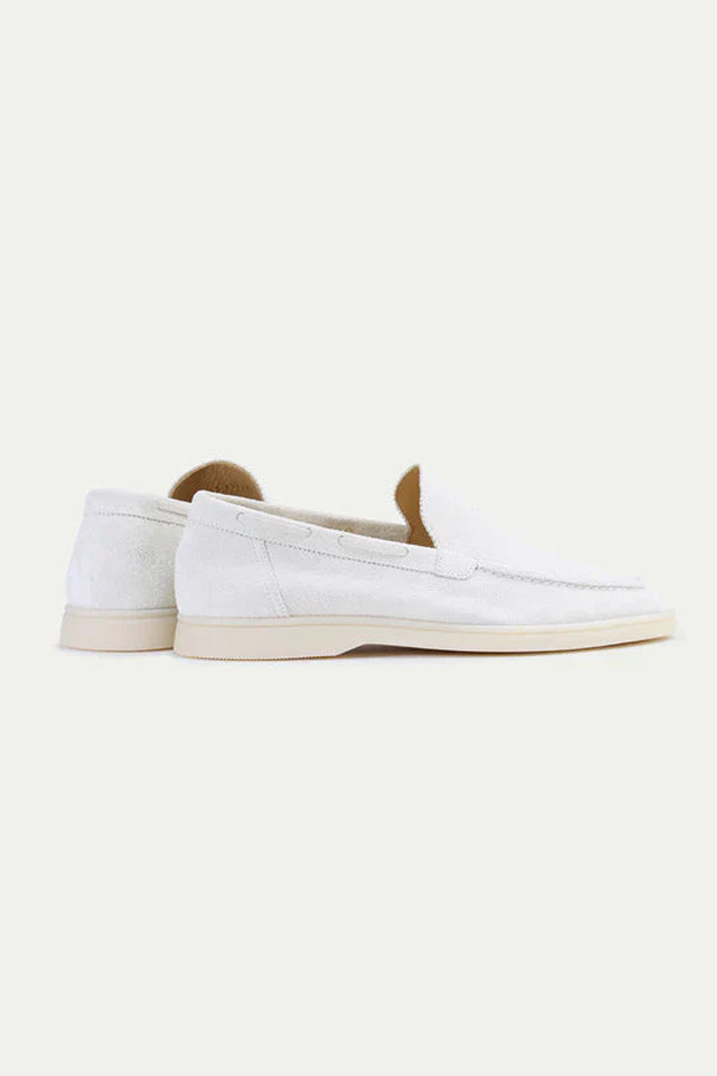 Loafer suède · Blanc perle - Norda