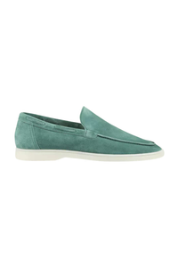 Mocassin suède · Vert sauge