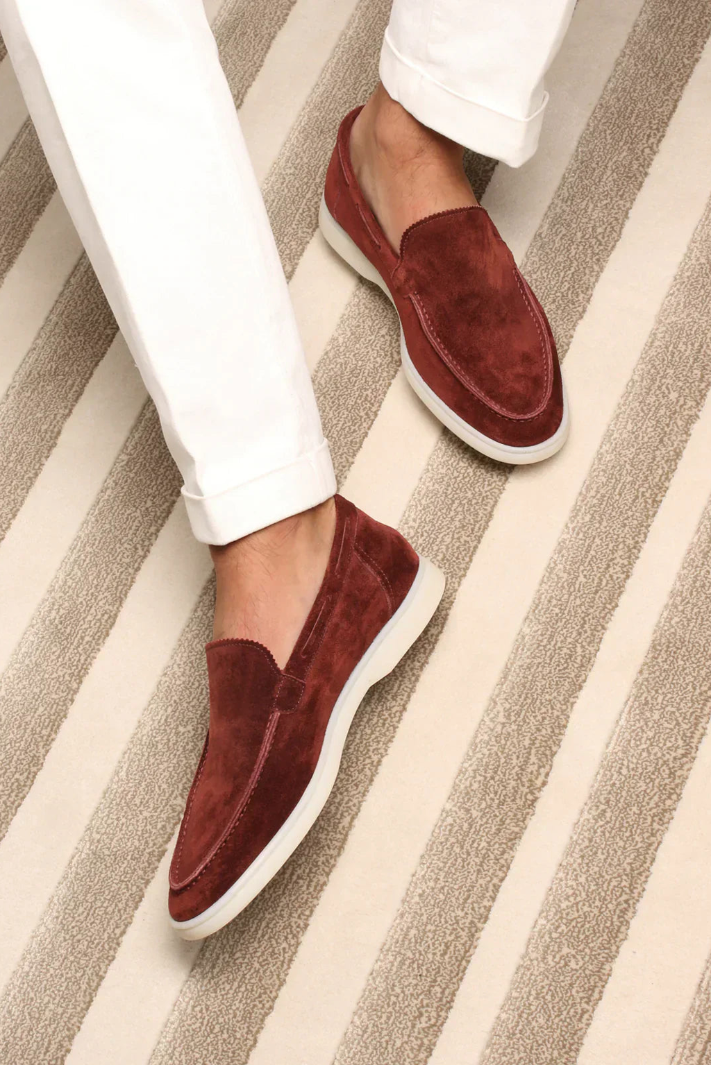 Loafer suède · Bordeaux - Norda