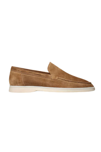 Mocassin suède · Tabac clair