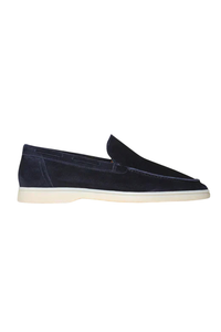 Mocassin suède · Bleu marine