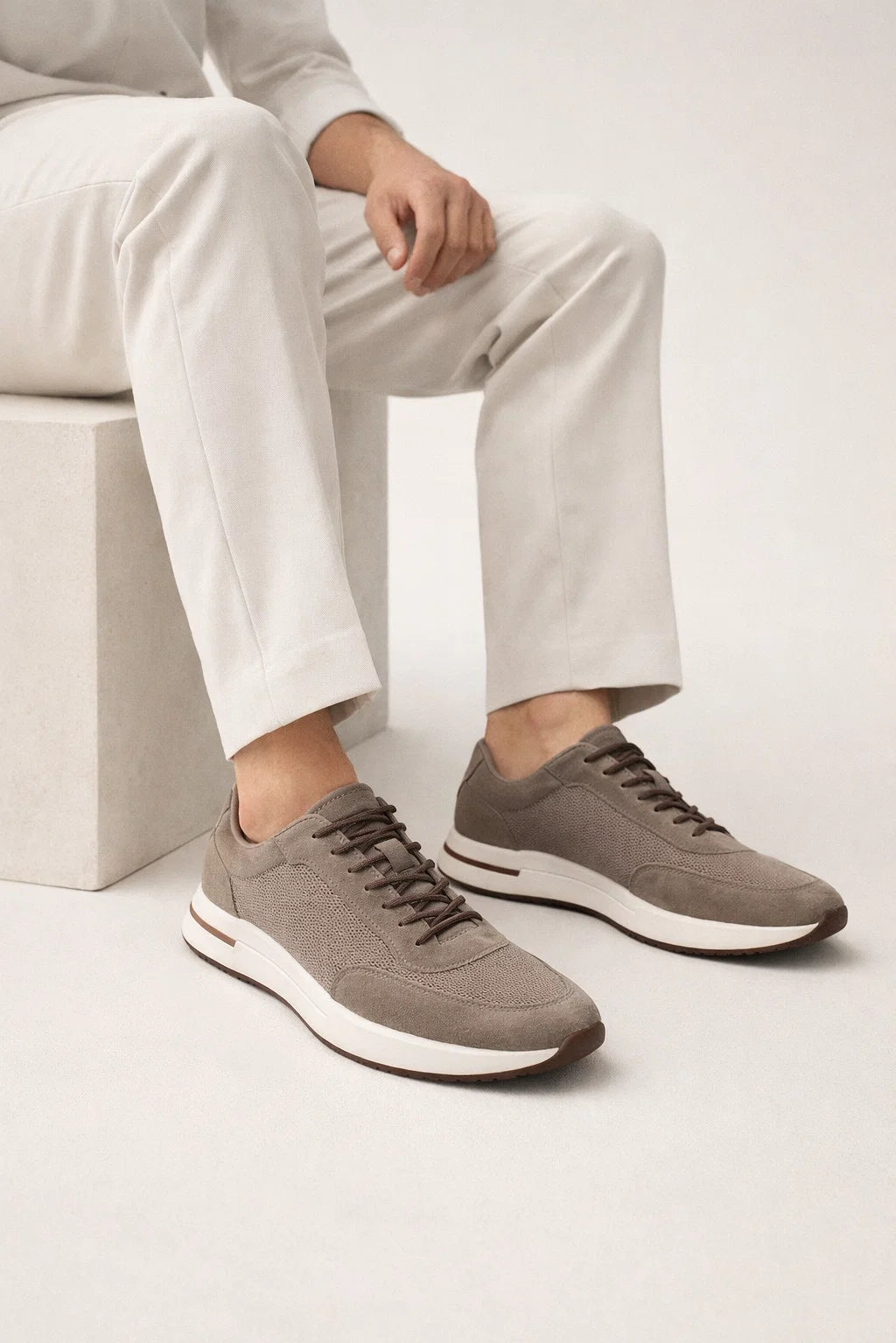 Sneaker suède · Beige - Norda
