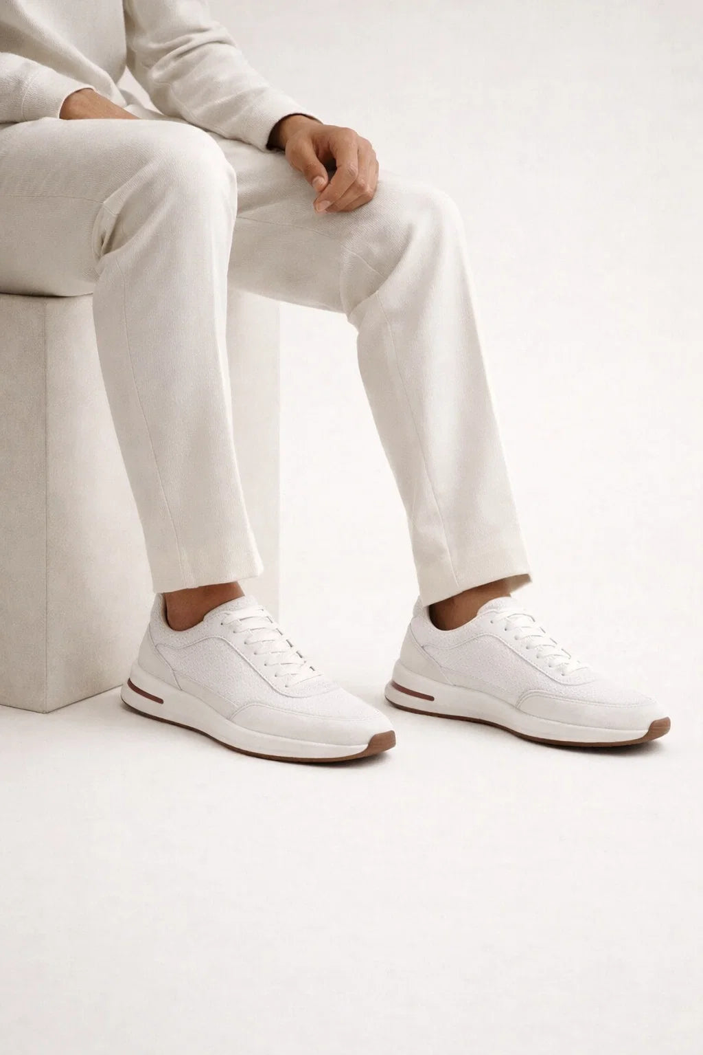 Sneaker suède · Blanc - Norda