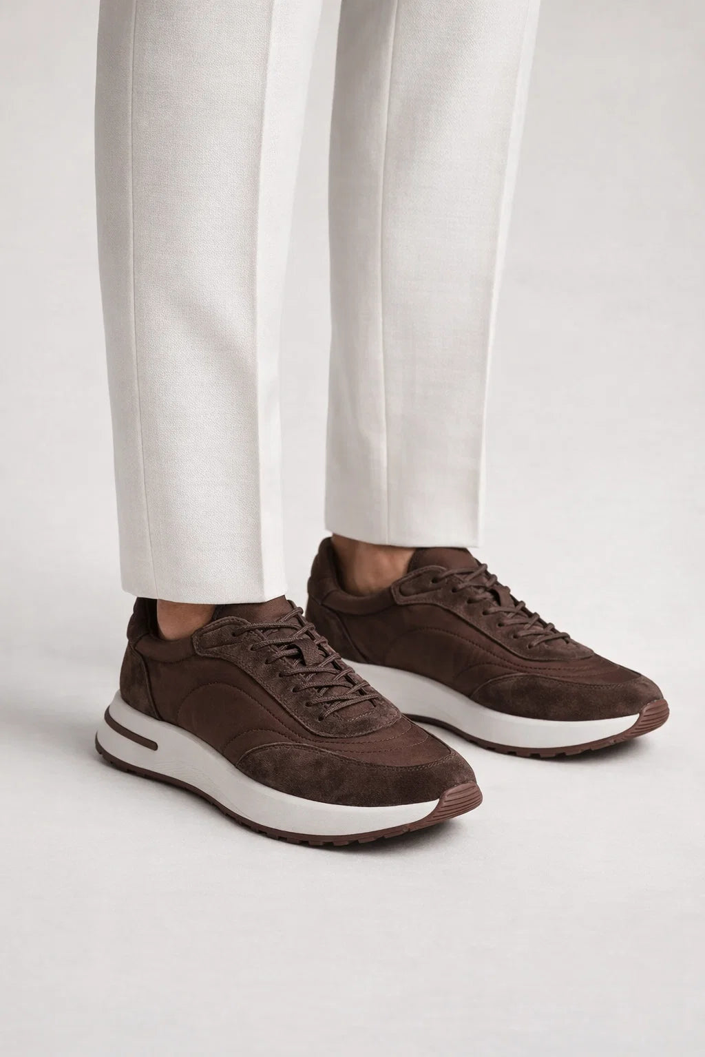 Sneaker minimaliste · Marron - Norda