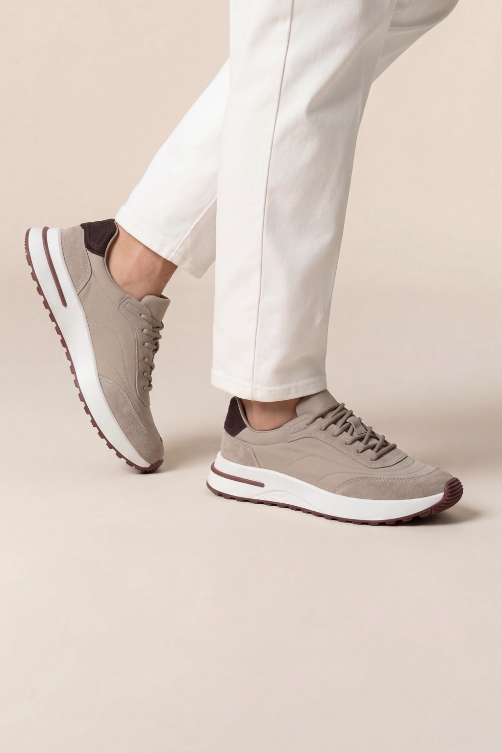 Sneaker minimaliste · Sable - Norda