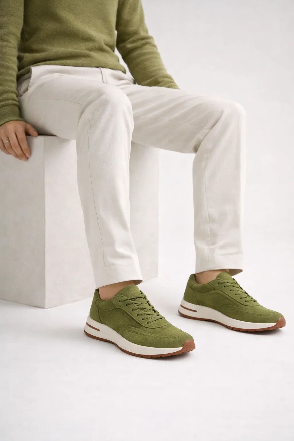 Sneaker minimaliste · Kaki - Norda
