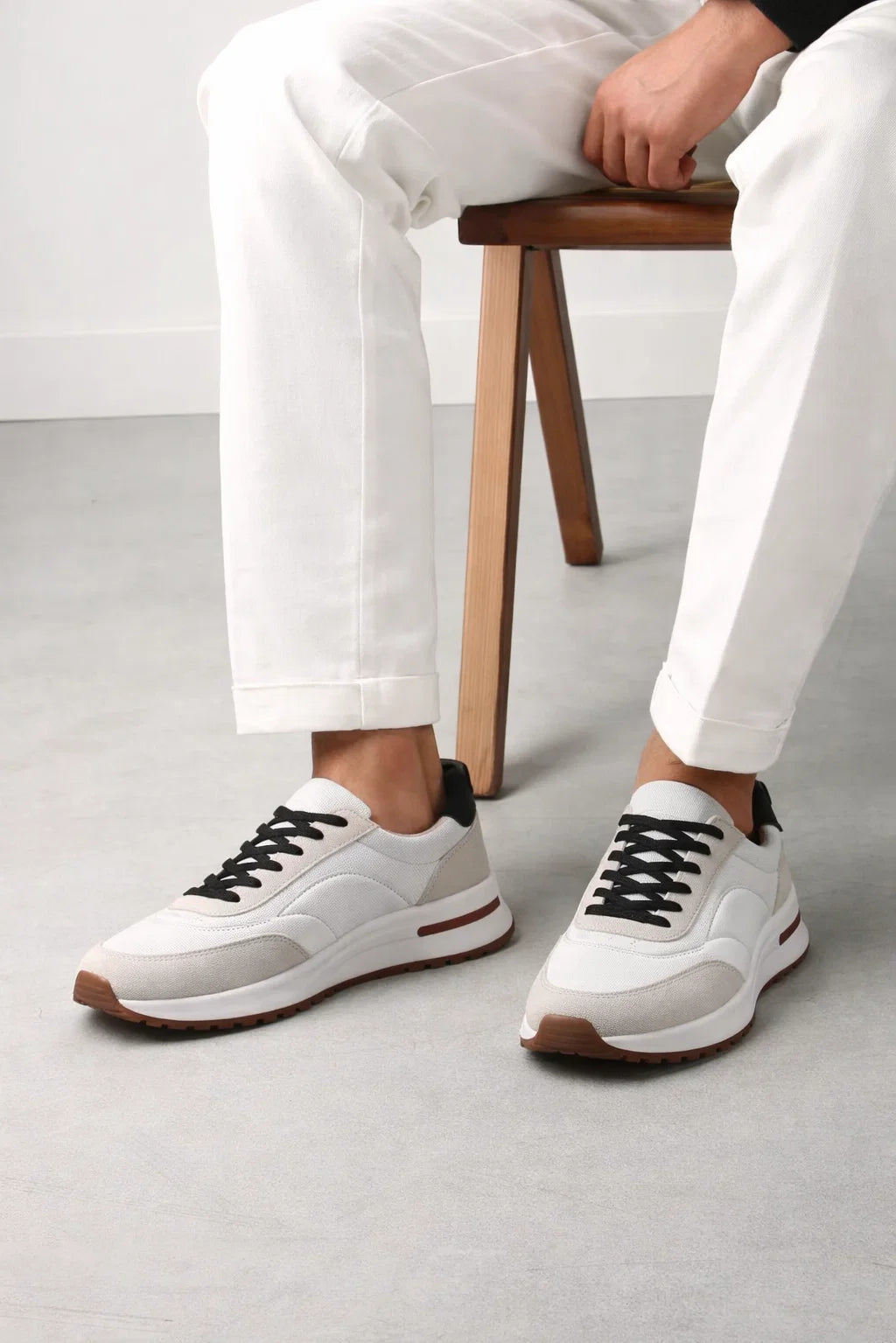 Sneaker minimaliste · Blanc - Norda