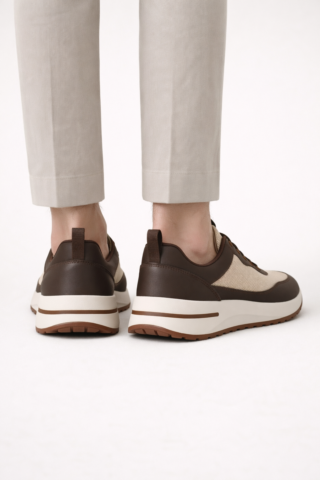 Sneaker minimaliste · Taupe - Norda