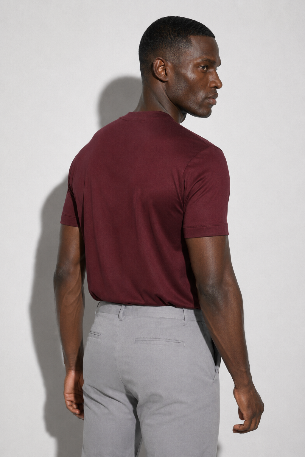 T-shirt mercerisé · Bordeaux