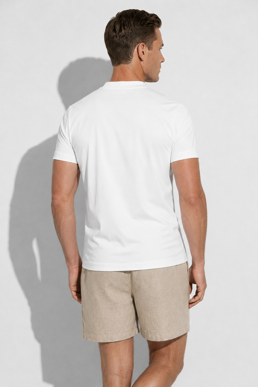 T-shirt mercerizzata · Bianco — Vista 5