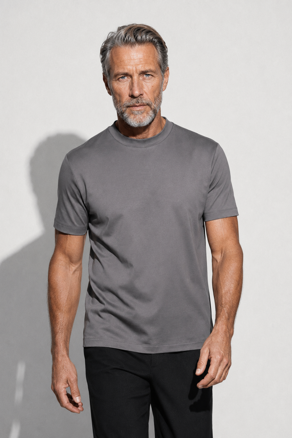 T-shirt mercerisé · Gris