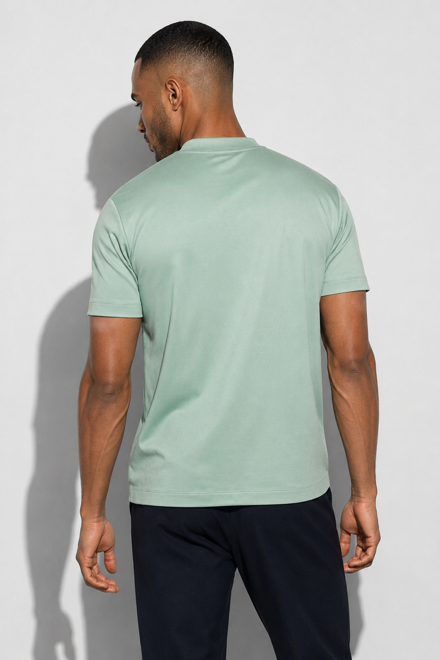 T-shirt mercerisé · Vert clair — Vue 5