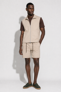 Travel Set Short · Beige