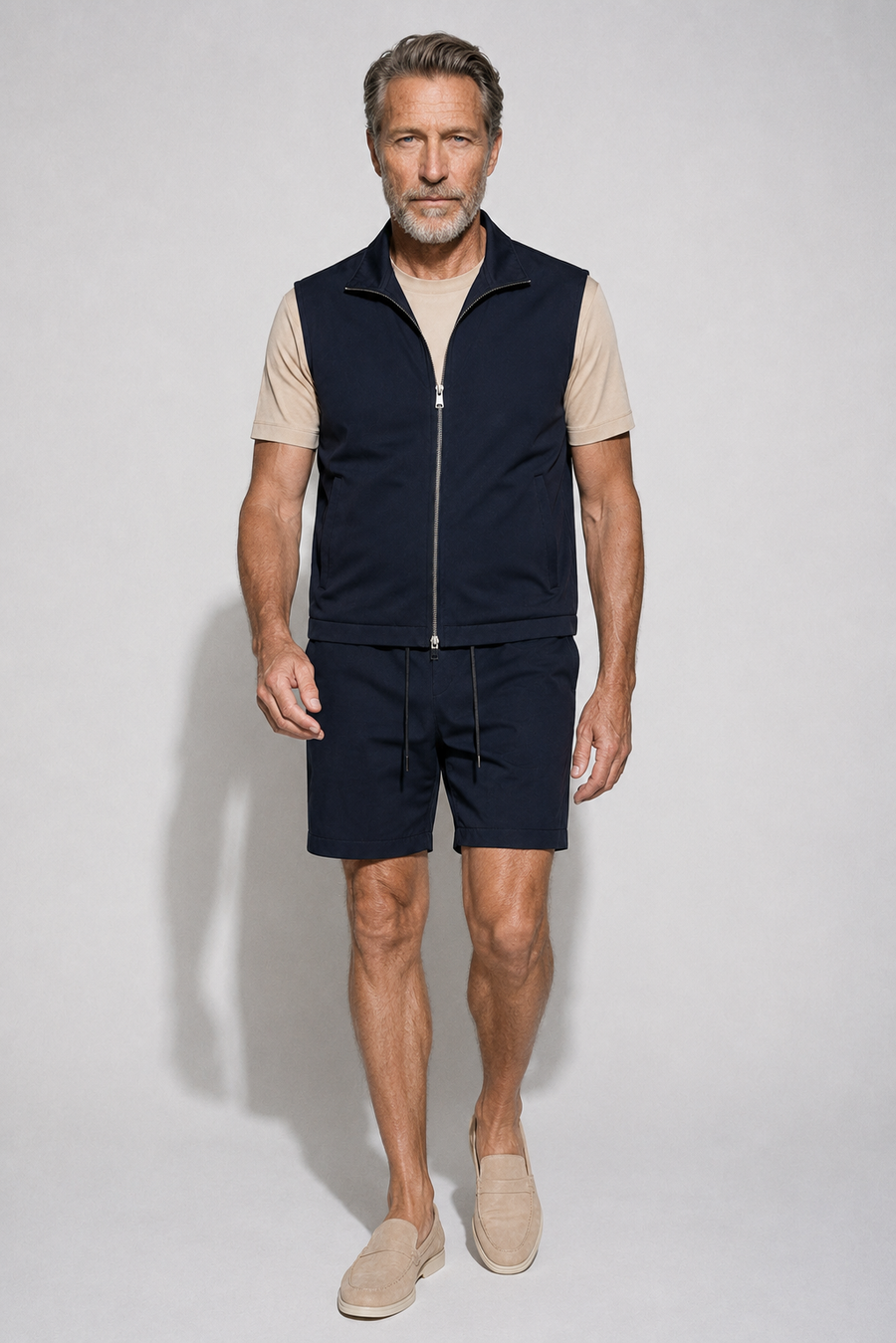 Completo Travel con shorts · Blu navy — Vista 2