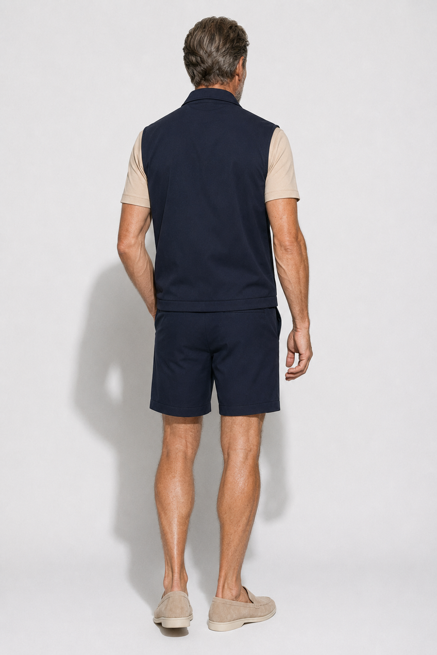 Completo Travel con shorts · Blu navy — Vista 5