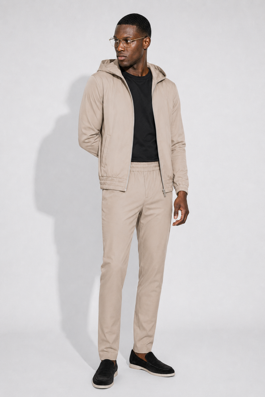 Travel-Set mit Kapuze · Beige — Ansicht 3