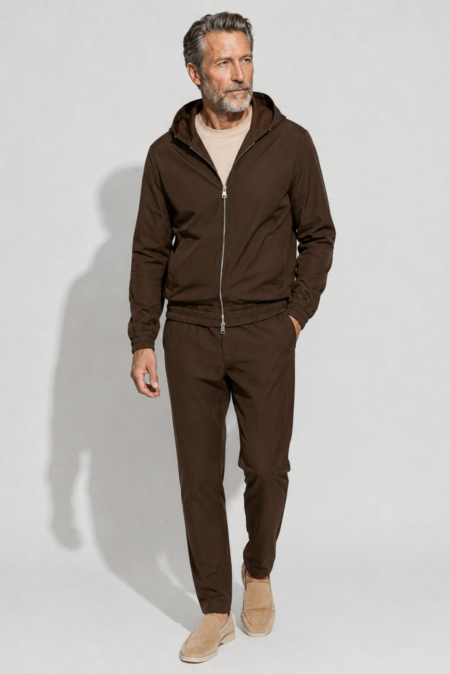 Hooded Travel set · Brown — View 3