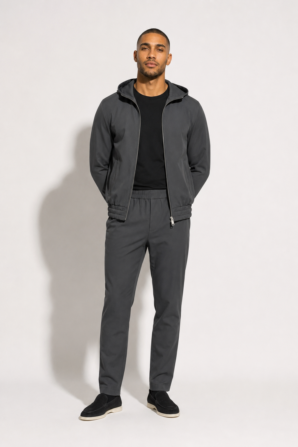 Ensemble travel capuche · Gris anthracite