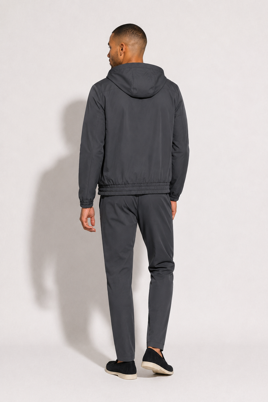 Hooded Travel set · Charcoal grey — View 5