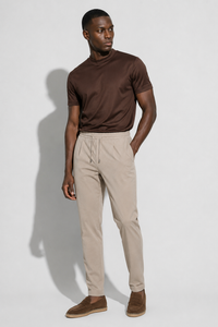Smart stretch trousers · Beige