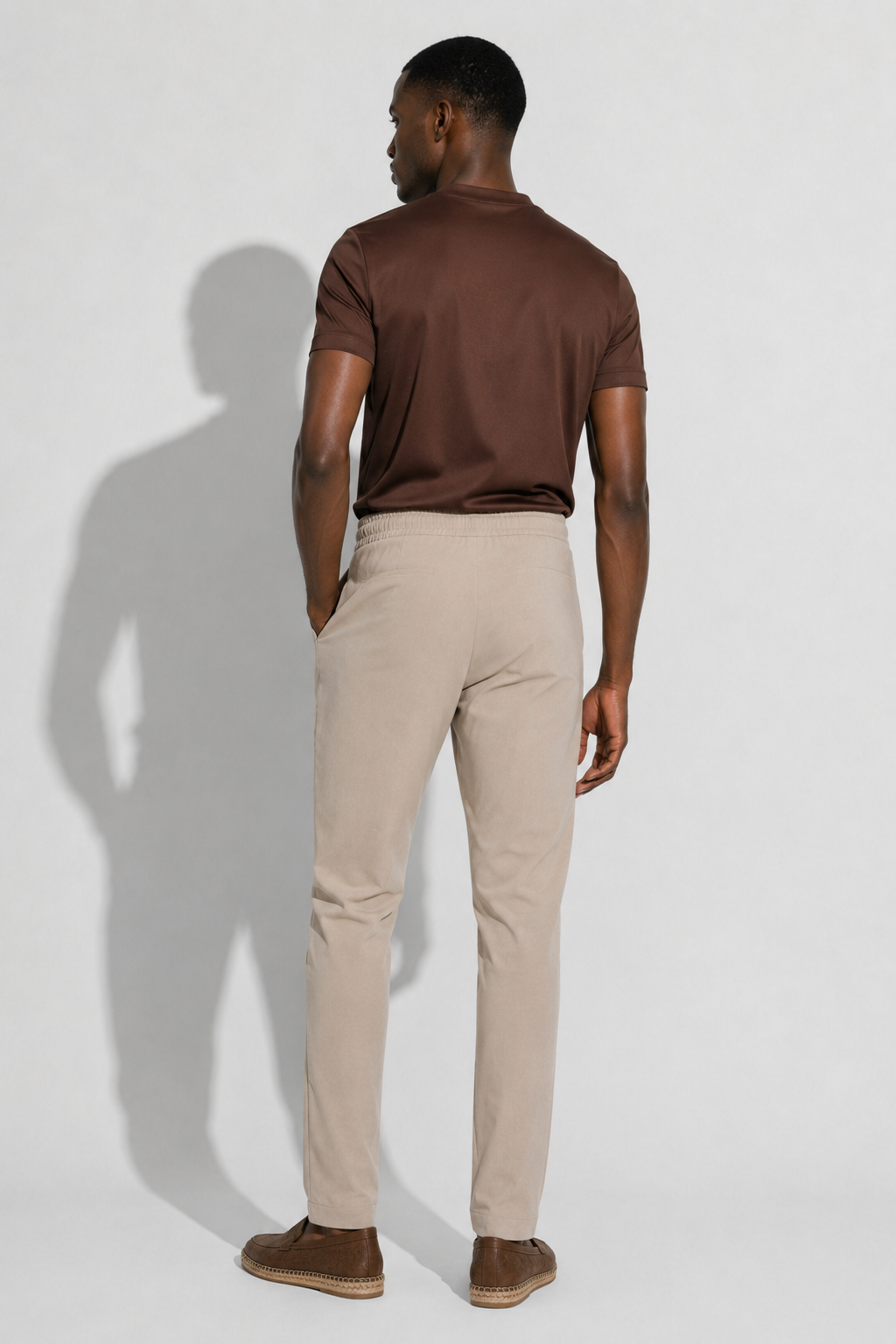Pantalon smart stretch · Beige
