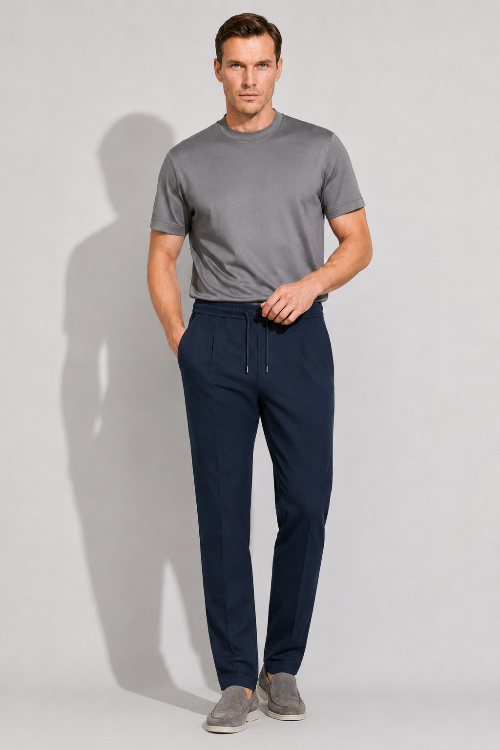 Pantalon smart stretch · Marine