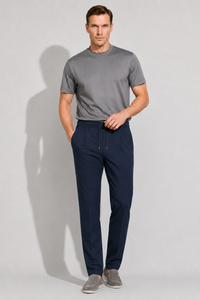 Smart Stretch Trousers · Navy