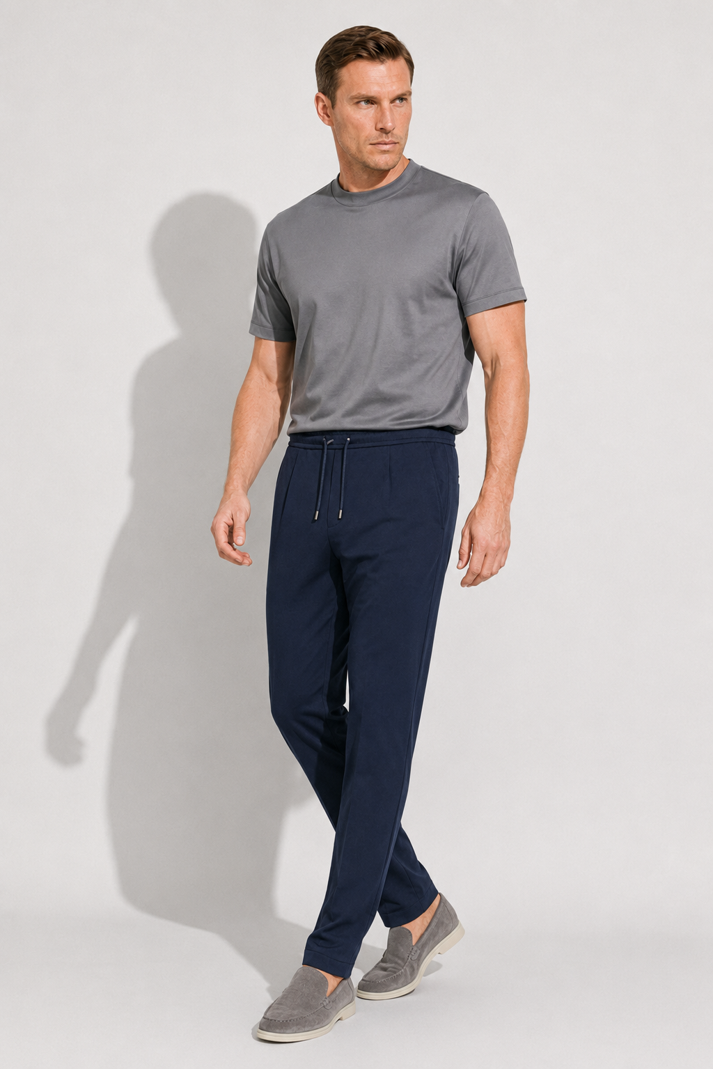 Pantalon smart stretch · Marine