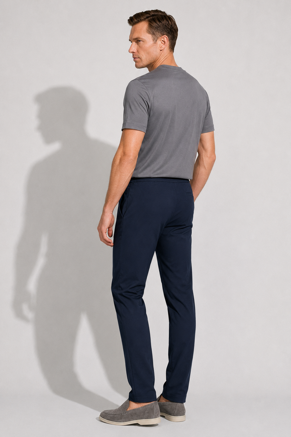 Pantalon smart stretch · Marine