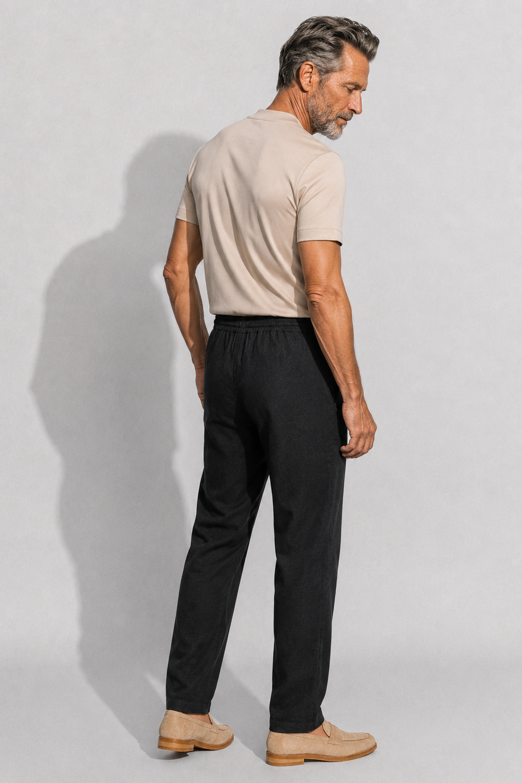Pantalon lin · Noir