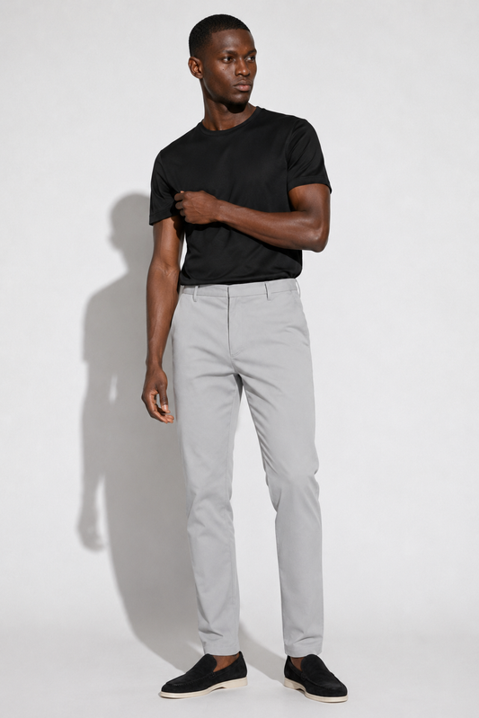 Stretch twill trousers · Grey