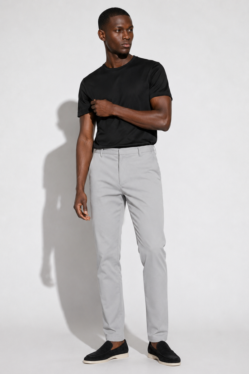 Stretch twill trousers · Grey