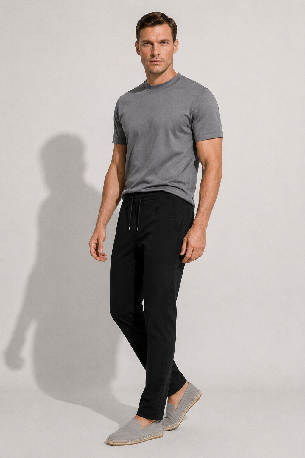 Pantalon smart stretch · Noir