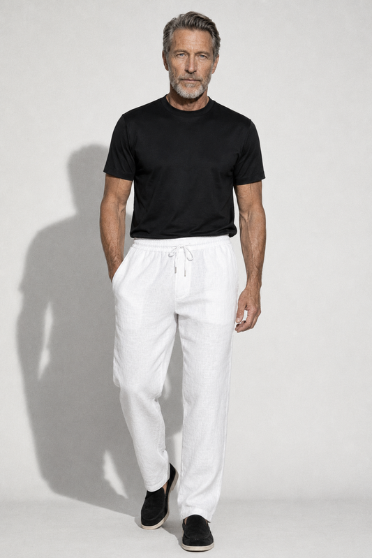 Linen trousers · White