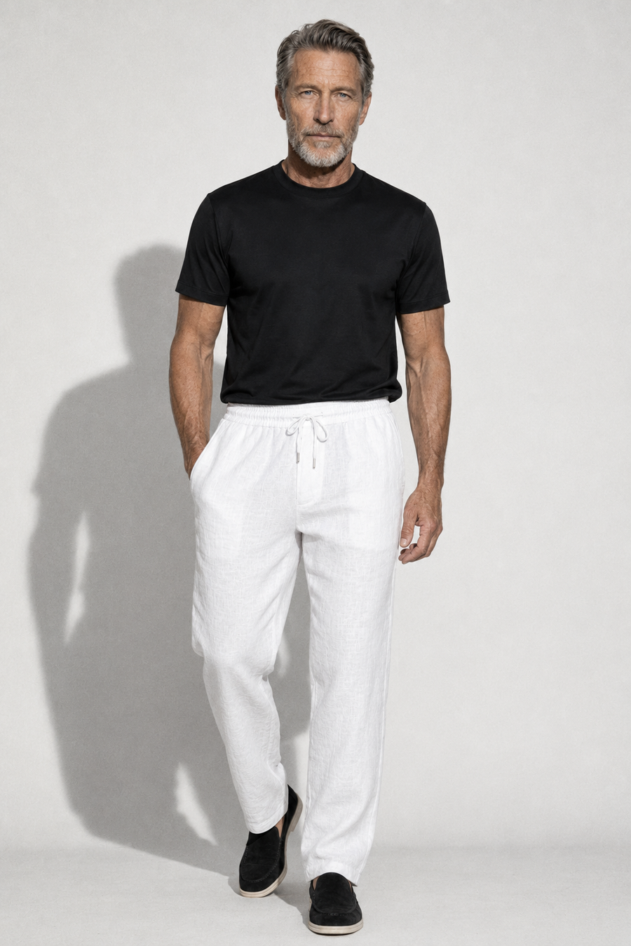 Linen trousers · White