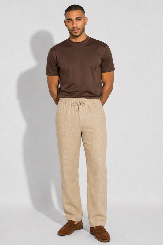 Linen trousers · Beige