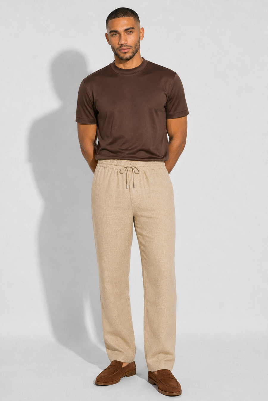 Linen trousers · Beige