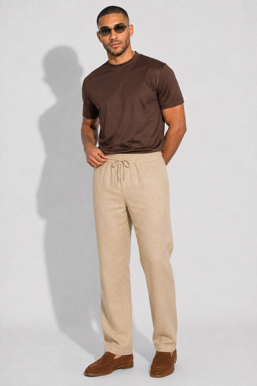 Pantalone di lino · Beige — Vista 2