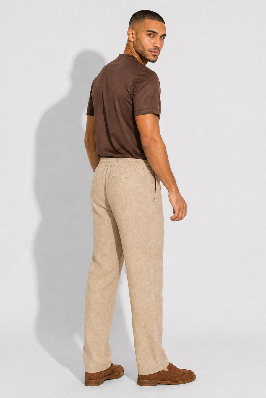 Pantalone di lino · Beige — Vista 3