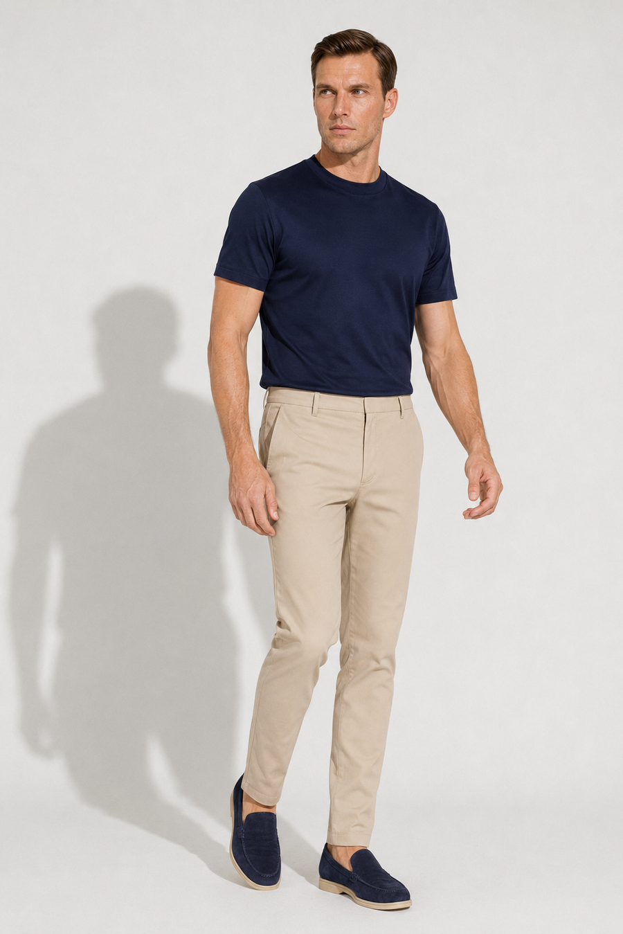 Stretch-Twill-Hose · Beige — Ansicht 3