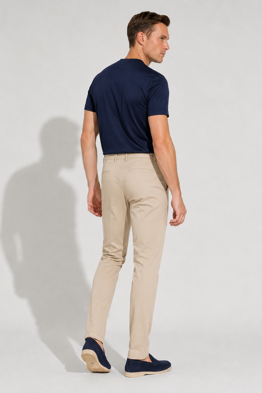 Stretch-Twill-Hose · Beige — Ansicht 4