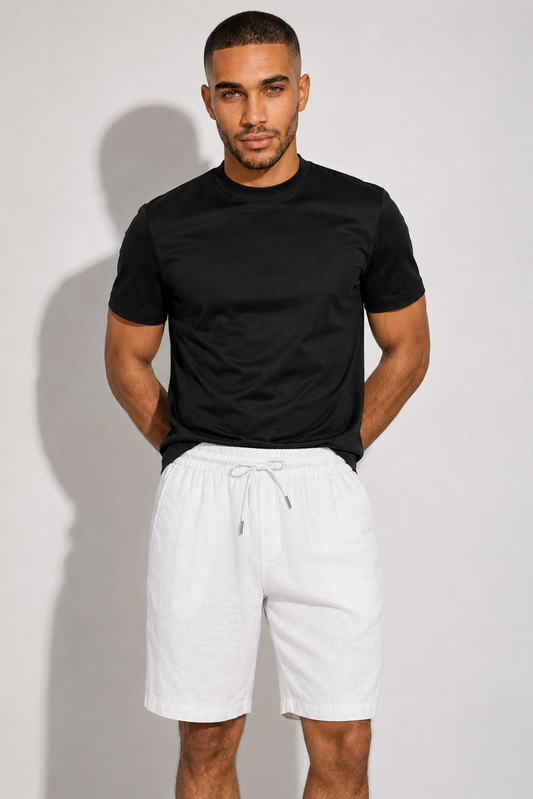 Linen shorts · White