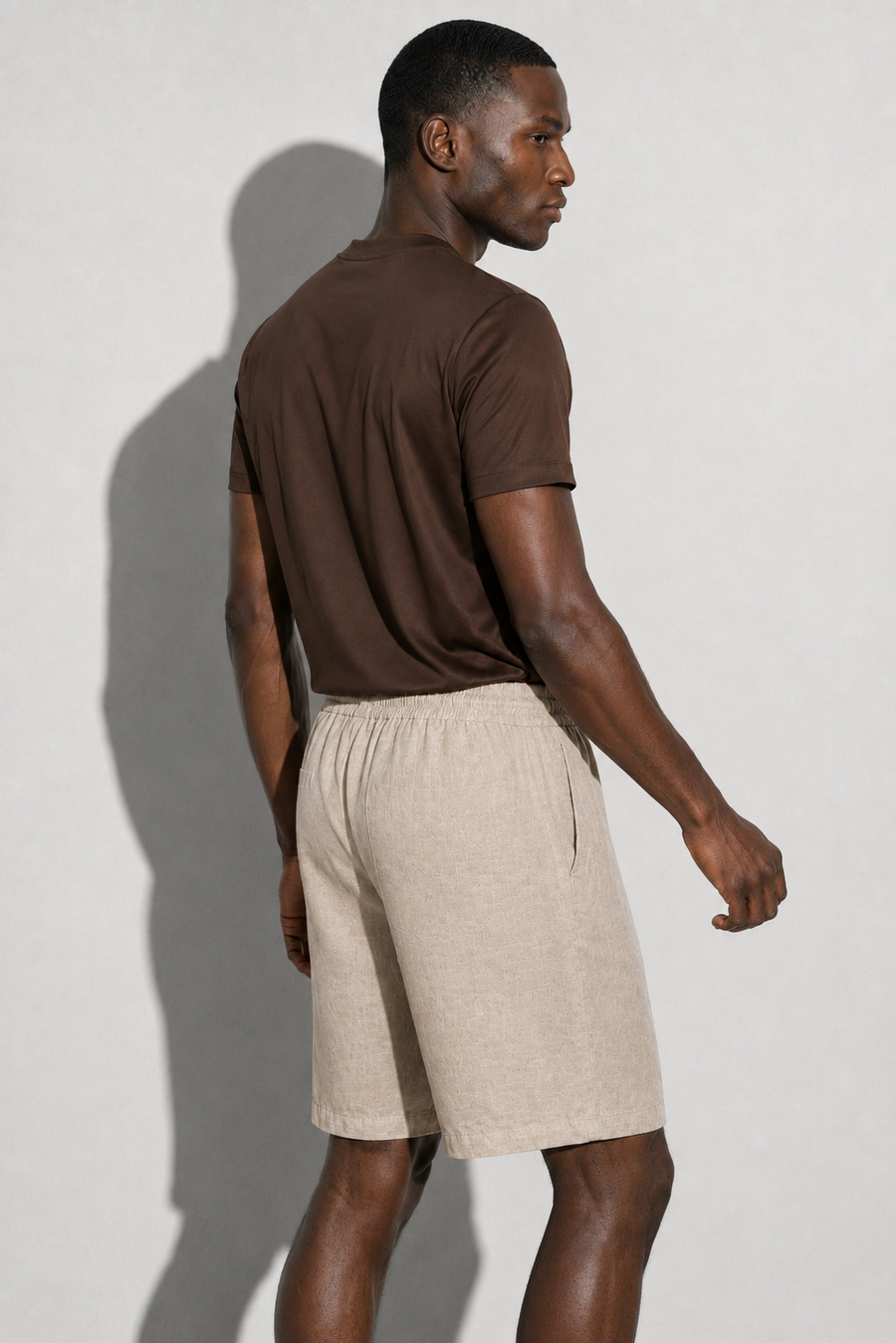 Bermuda di lino · Beige — Vista 3