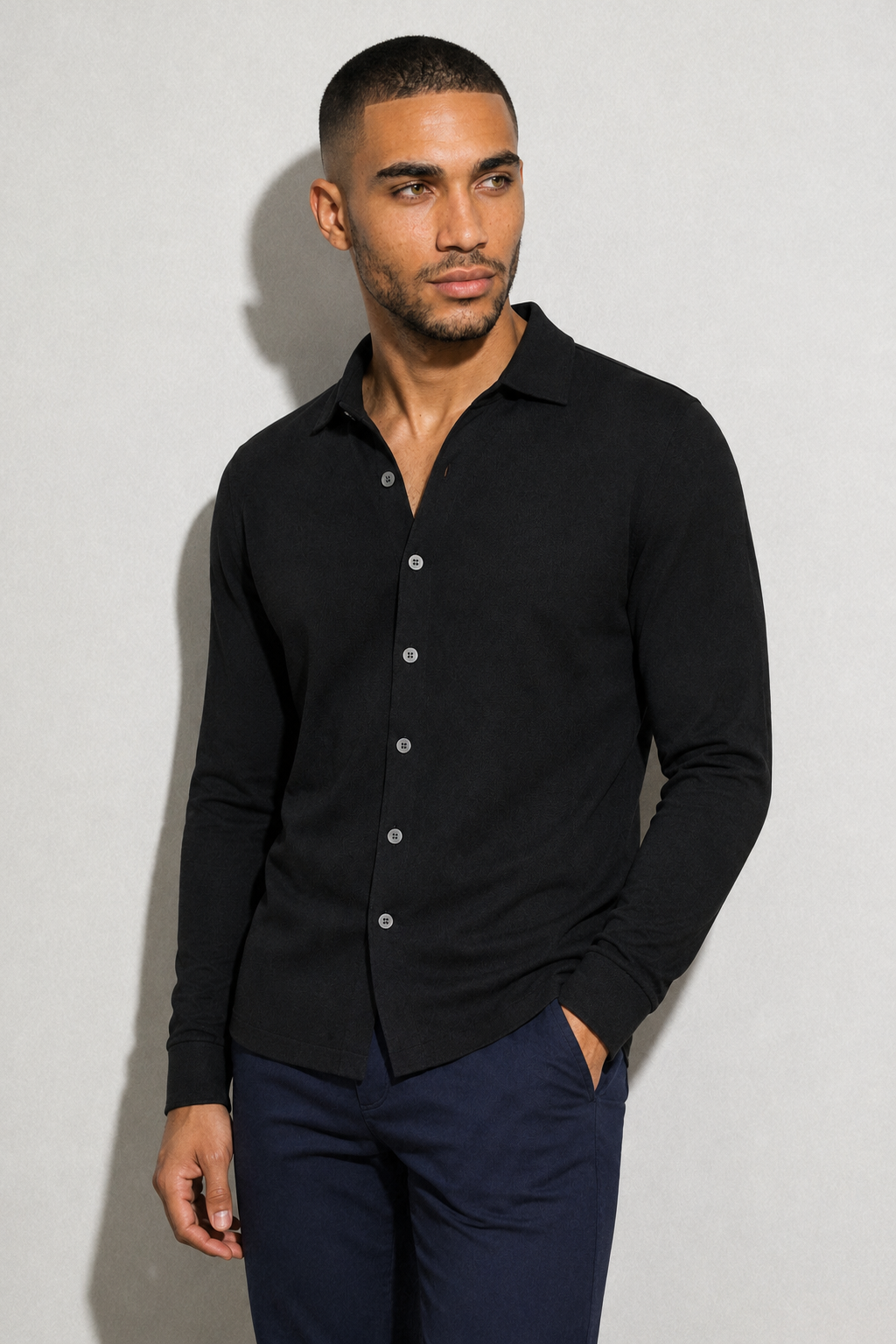 Chemise maille · Noir