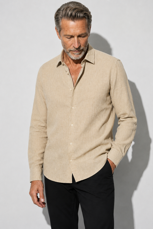 Linen shirt · Beige