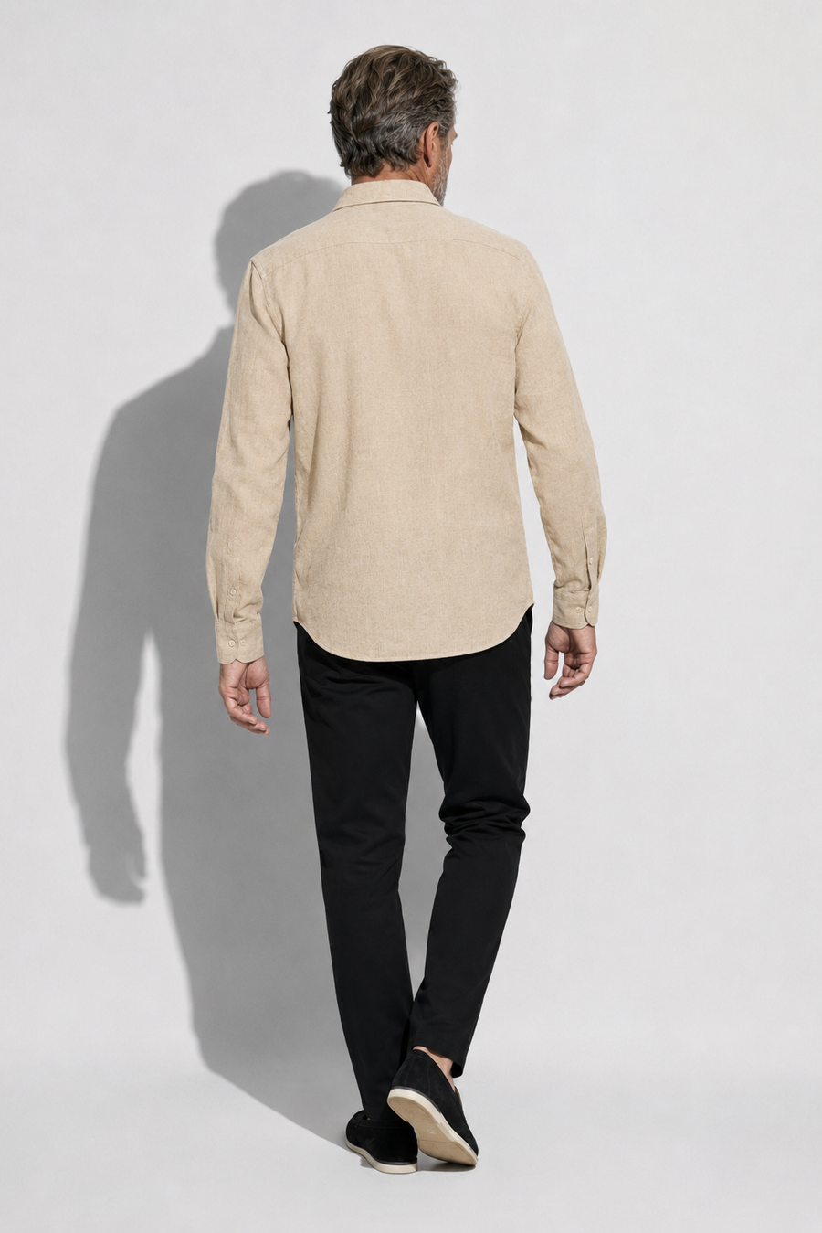 Linen shirt · Beige — View 5